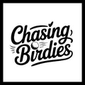 'Chasing Birdies' in black text with a golf ball icon on a white background.